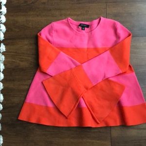 Pink & Orange Bell Sleeve Sweater 💕